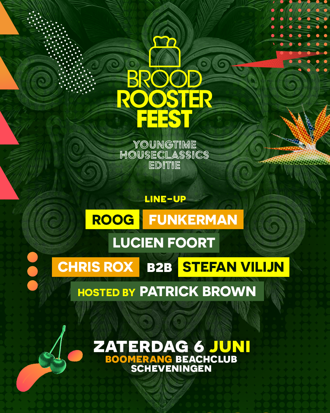 BROODROOSTER X YOUNGTIME HOUSECLASSICS OP HET STRAND